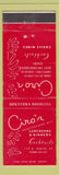 Matchbook Cover - Ciro's Restaurant Honolulu Hawaii