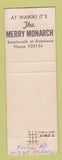 Matchbook Cover - Ciro's Restaurant Honolulu Hawaii