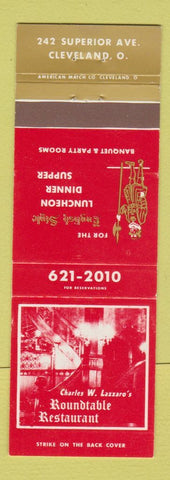 Matchbook Cover - Roundtable Restaurant Cleveland OH