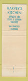 Matchbook Cover - Harvey's Kitchen San Francisco CA