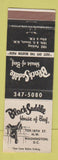 Matchbook Cover - Black Saddle House of Beef Washington DC