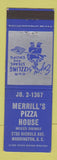 Matchbook Cover - Merrill's Pizza House Washington DC