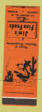 Matchbook Cover - Jim's Fine Foods Evanston WY
