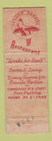 Matchbook Cover - Golden Parrot Restaurant Washington DC WEAR