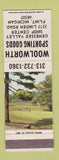 Matchbook Cover - Woolworth Sporting Goods Flint MI