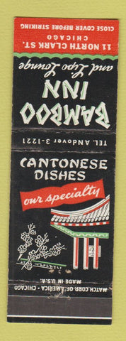Matchbook Cover - Bamboo Inn Chicago IL Chinese