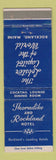 Matchbook Cover - Thorndike and Rockland Hotel Rockland ME