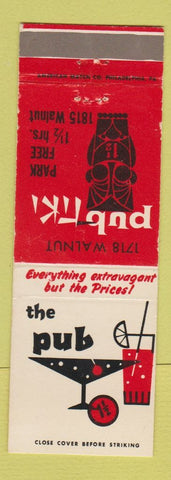 Matchbook Cover - Pub Tiki Pennsauken NJ