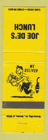 Matchbook Cover - Joe De's Lunch WEAR