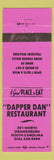 Matchbook Cover - Dapper Dan Restaurant Orangeburg SC PINK