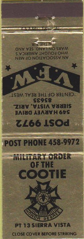 Matchbook Cover - VFW Sierra Vista AZ