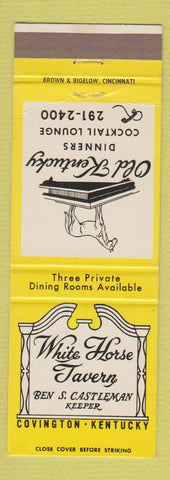 Matchbook Cover - White Horse Tavern Old Kentucky Covington KY