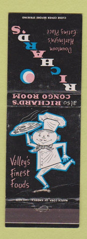 Matchbook Cover - Richard's Restaurant Harlingen TX