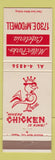 Matchbook Cover - Miller Parks Cafeteria Chicken Phoenix AZ