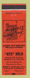 Matchbook Cover - Ats Held Restaurant Bar St Louis MO