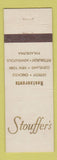 Matchbook Cover - Stouffer's Restaurants Detroit Chicago Cleveland New York City