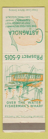 Matchbook Cover - Castagnola Restaurant San Francisco CA