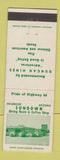 Matchbook Cover - Sundown Restaurant Holbrook AZ Route 66