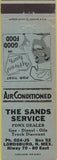 Matchbook Cover - Sands Service PDNX oil gas Lordsburg NM