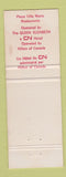 Matchbook Cover - La Popina Montreal QC
