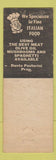 Matchbook Cover - Longhorn Club Cafe Sonora CA WEAR