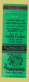 Matchbook Cover - Sourdough Restaurant Coeur D'Alene ID