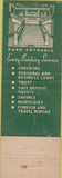 Matchbook Cover - National JNEwark Essex Banking NJ