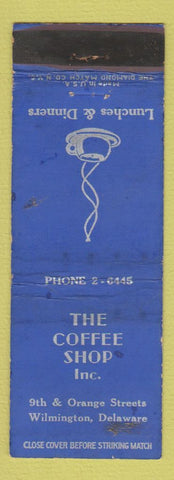 Matchbook Cover - The Coffee Shop Inc Wilmington DE WORN