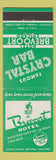 Matchbook Cover - Brevoort Hotel Chicago IL Crystal Bar