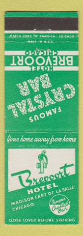 Matchbook Cover - Brevoort Hotel Chicago IL Crystal Bar