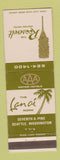 Matchbook Cover - Roosevelt Motor Hotel Seattle WA
