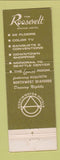 Matchbook Cover - Roosevelt Motor Hotel Seattle WA