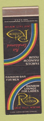 Matchbook Cover - Hotel Rainbow Great Falls MT SAMPLE