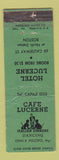 Matchbook Cover - Face Lucerne Boston MA WORN