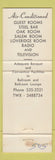 Matchbook Cover - Fort Stanwix Hotel Johnstown PA
