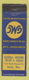 Matchbook Cover - GMC Trucks Boston MA WEAR