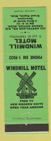Matchbook Cover - Windmill Motel Grand Rapids MI