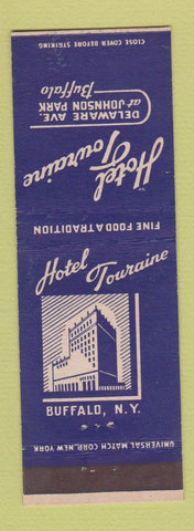 Matchbook Cover - Hotel Touraine Buffalo NY