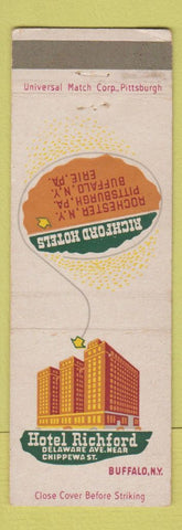 Matchbook Cover - Hotel Richford Buffalo NY