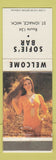 Matchbook Cover - Sofe's Bar St Ignace MI pinup WEAR