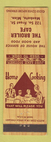 Matchbook Cover - Broiler Cafe Mankato MN