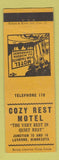 Matchbook Cover - Cozy Restaurant Motel Luverne MN