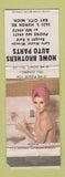 Matchbook Cover - Howe Brothers Auto Parts Bay City MI pinup WORN