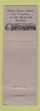 Matchbook Cover - Irish's Log Cabin Gering NE WEAR