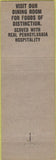 Matchbook Cover - New Hoffman Hotel Bedford PA