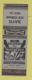 Matchbook Cover - Davis Ice Cream WEAR