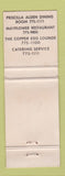 Matchbook Cover - Mayflower Restaurants Hyannis MA PINK WEAR