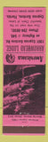 Matchbook Cover - Arrowhead Lodge Cypress Gardens FL