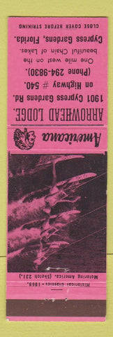 Matchbook Cover - Arrowhead Lodge Cypress Gardens FL