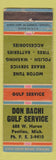 Matchbook Cover - Don Bachi Gulf oil gas Pontiac MI WORN